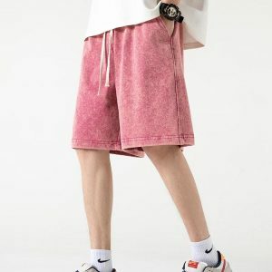 Y2K Fashion Soft Boy Drawstring Waist Sweatshorts for Coquette Aesthetic