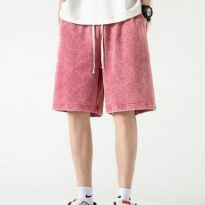 Y2K Fashion Soft Boy Drawstring Waist Sweatshorts for Coquette Aesthetic