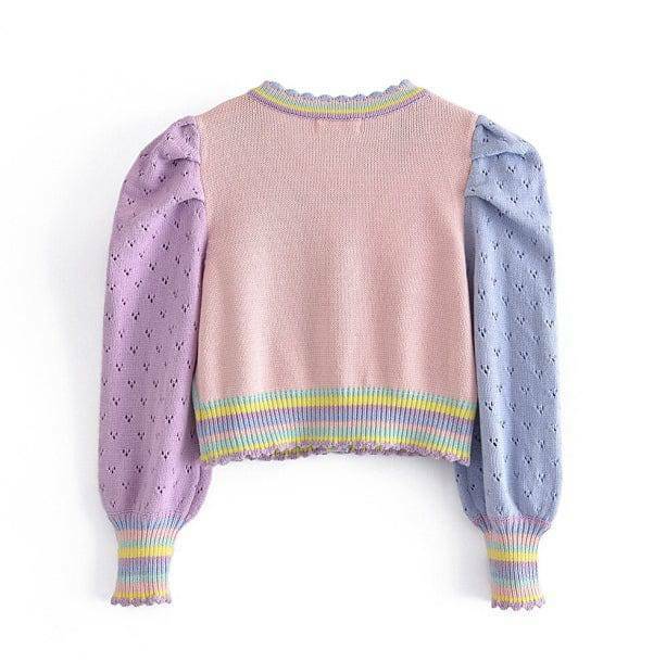 Y2K Fashion Soft Girl Cherry Cardigan - Cute Coquette Aesthetic Sweater