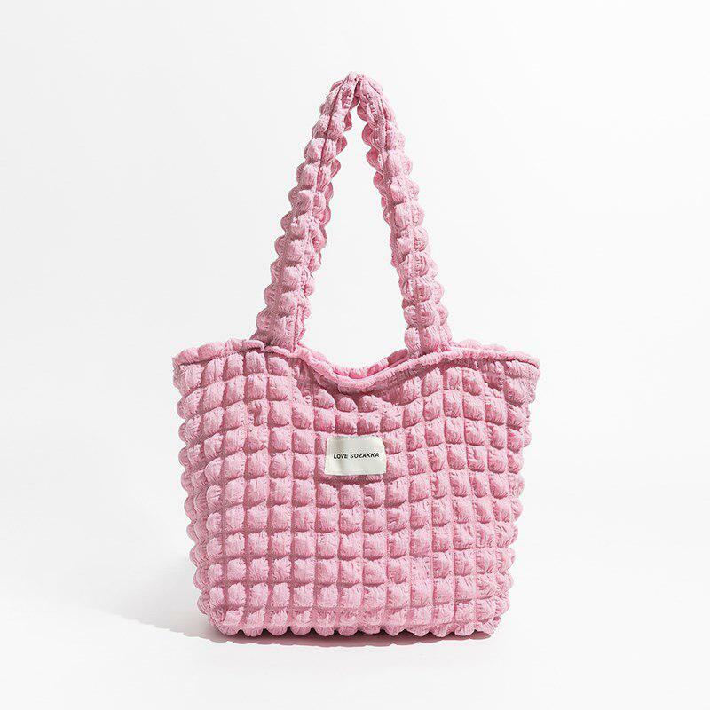 Y2K Fashion Soft Girl Popcorn Handbag - Cute Coquette Aesthetic Accessory