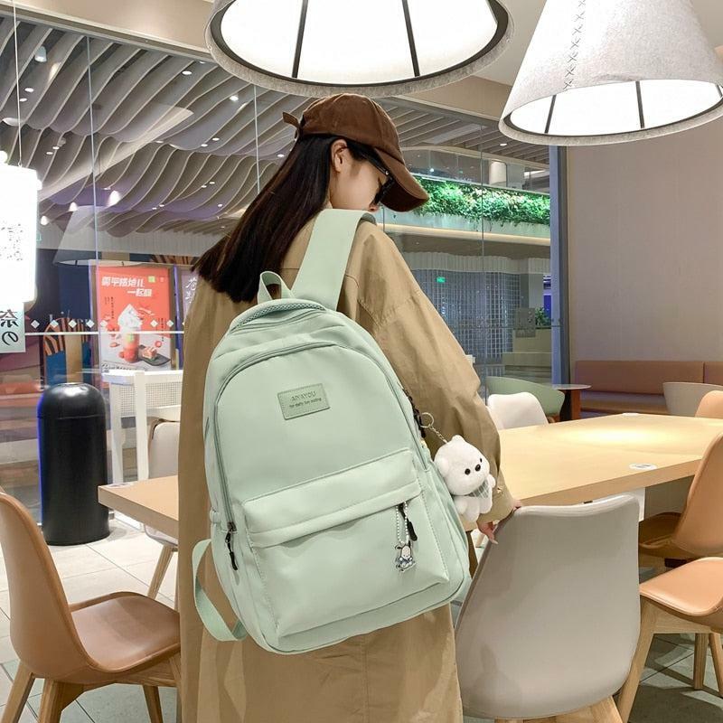 Y2K Fashion Soft Girl Waterproof Backpack - Coquette Aesthetic Style