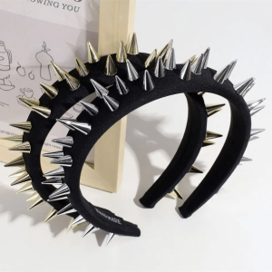 Y2K Fashion Spiky Headband - Emo, Grunge, and Coquette Aesthetic Accessory