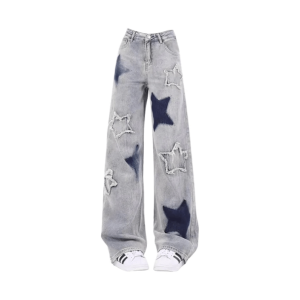 Y2K Fashion Star Pants - Grunge Aesthetic, Coquette Style, Cute & Comfy