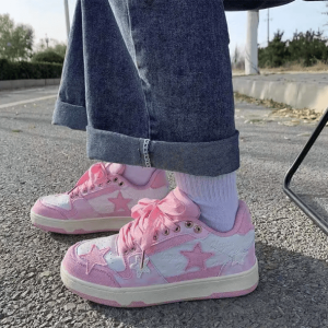 Y2K Fashion Star Skater Girl Sneakers - Cute Aesthetic Footwear