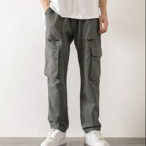 Y2K Fashion Straight Leg Cargo Pants - Grunge Aesthetic & Coquette Style