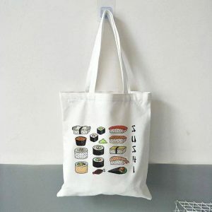 Y2K Fashion Sushi Shoulder Bag - Cute Coquette Aesthetic Accessory