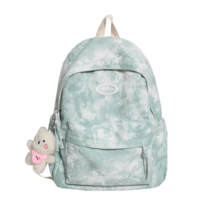 Y2K Fashion Tie Dye School Backpack - Cute Aesthetic for Coquette Style