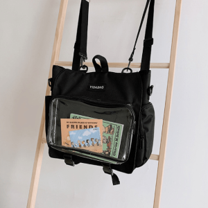 Y2K Fashion Transparent Pocket Backpack - Coquette & Grunge Aesthetic