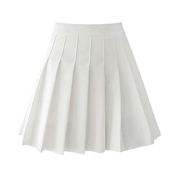 Y2K Fashion White Tennis Skirt - Coquette Aesthetic & Grunge Style