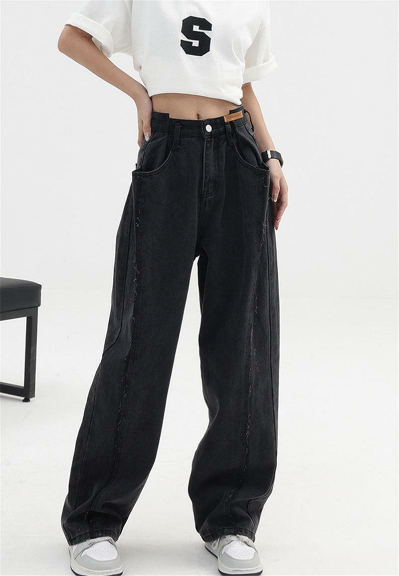 Y2K Fashion Wide Leg Baggy Jeans - Grunge Aesthetic & Coquette Style