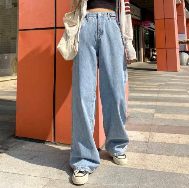 Y2K Fashion Wide Leg Jeans: Grunge Aesthetic & Coquette Style Essential