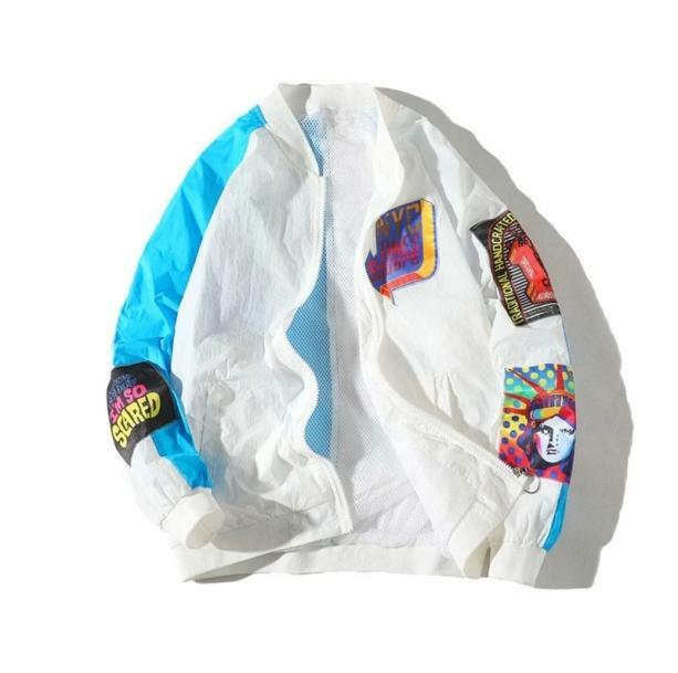 Y2K Fashion Windbreaker: Grunge Style Meets Coquette Aesthetic