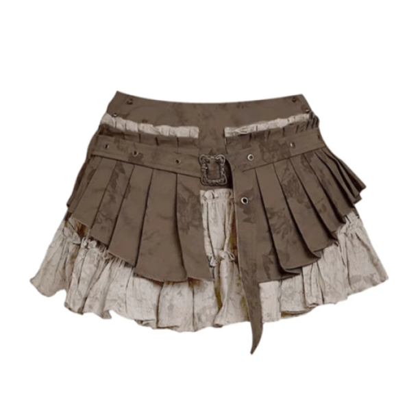 Y2K Fashion Woodland Mini Skirt - Grunge Aesthetic & Coquette Style