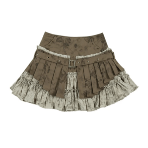 Y2K Fashion Woodland Mini Skirt - Grunge Aesthetic & Coquette Style