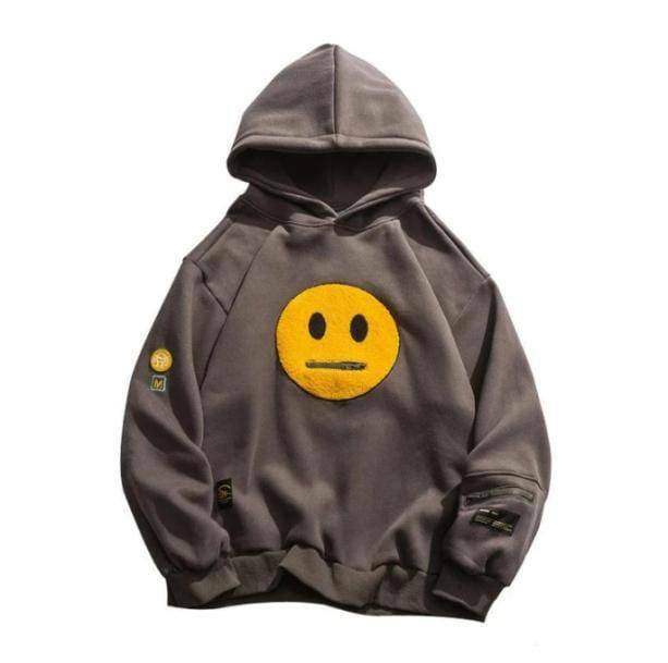 Y2K Fashion Zipper Pocket Hoodie - Cute Oversized Emo & Grunge Style