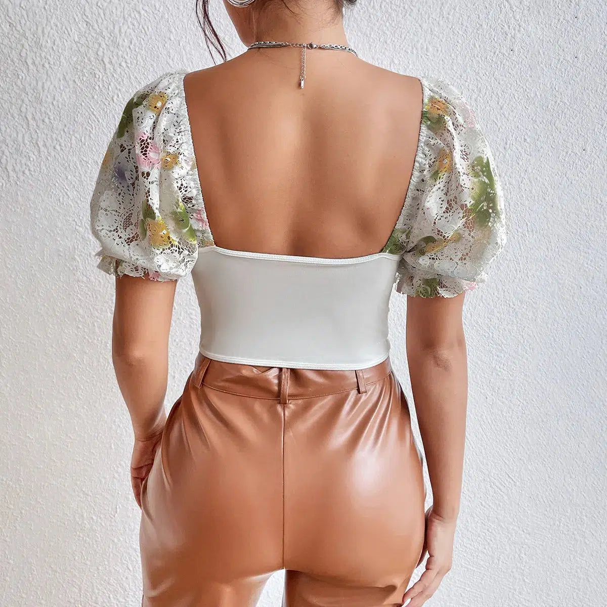 Y2K Floral Crop Corset Top - Coquette Aesthetic & Grunge Style Fashion