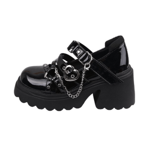 Y2K Grunge Platform Shoes for Emo Girls - Cute & Stylish Footwear