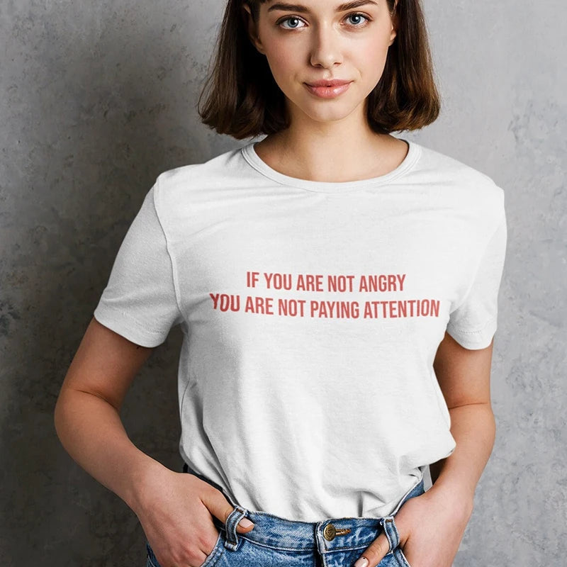 You Are Not Paying Attention Tee - Y2K Fashion, Grunge Aesthetic, Coquette Style